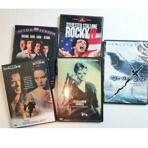 Sylvester Stallone DVD Lot of 5 Thriller Action Movie Bundle